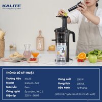 Máy ép chậm Kalite KL-531