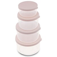 Bộ 4 hộp đựng thực phẩm nhựa tròn Inochi Hokkaido 500-1000-1500-2000ml