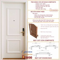 Cửa nhựa composite Hàn Quốc NIKON