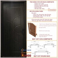 Cửa nhựa composite Hàn Quốc ZON