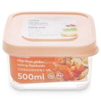Hộp đựng thực phẩm nhựa vuông inochi Hokkaido 500ml