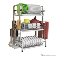 Kệ chén đĩa 3 tầng Vando KG02